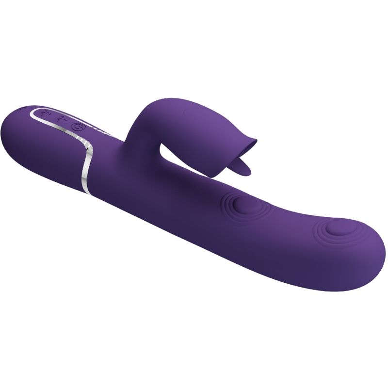 img_165524_041fe6f543f203367fad4c3f594403e5_1.jpg PRETTY LOVE - RABBIT VIBRATOR WITH LICKING PURPLE - Image 1