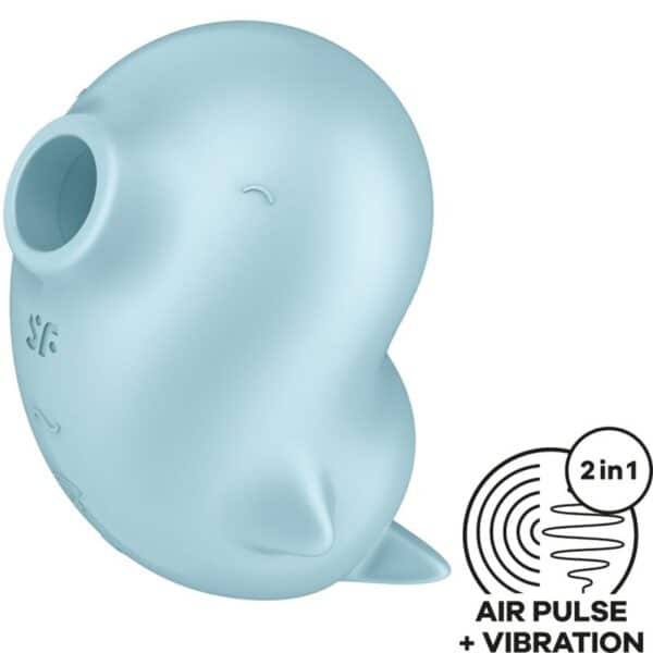 SATISFYER - SASSY SEAL STIMULATOR  VIBRATOR BLUE