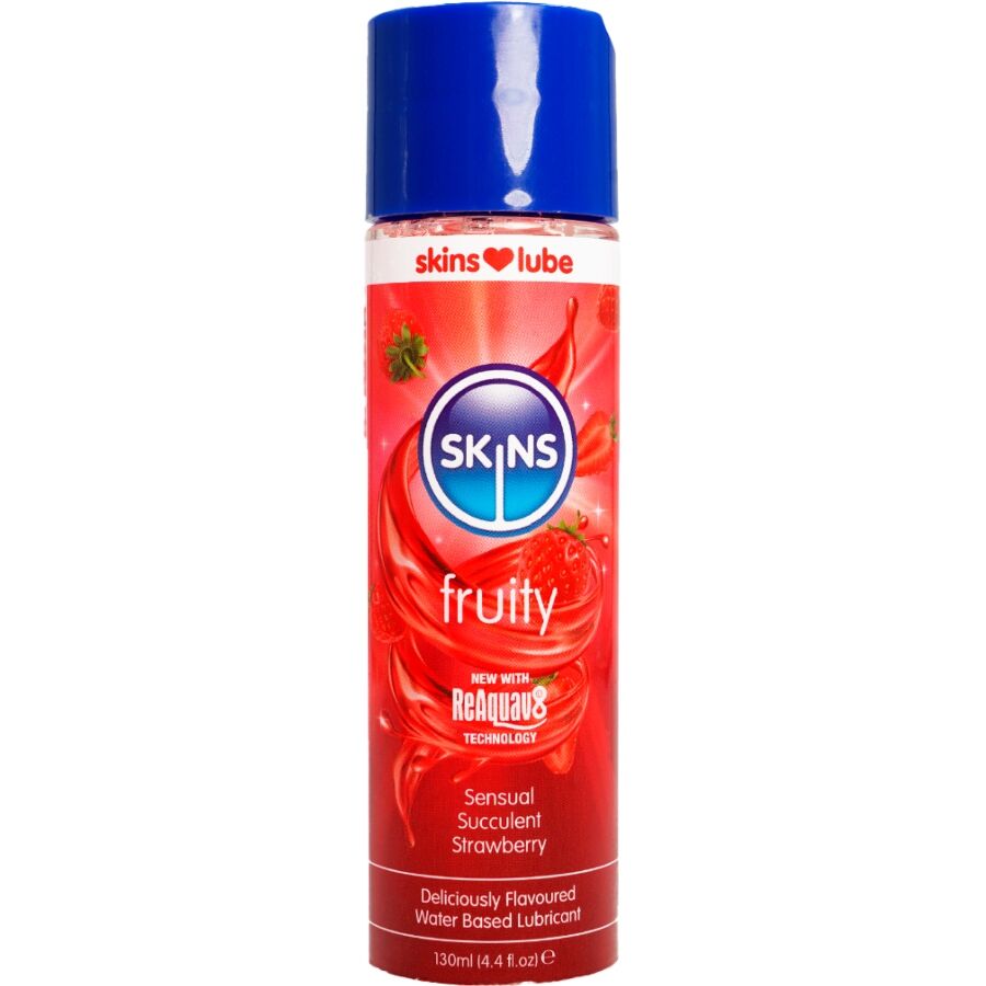SKINS - FRUITY WATER-BASED LUBRICANT STRAWBERRY 130 ML