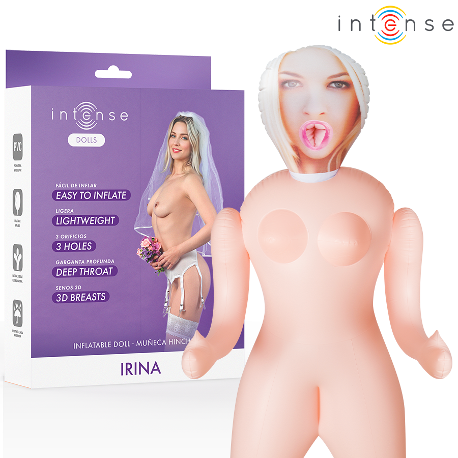 INTENSE DOLLS - IRINA INFLATABLE DOLL WITH THREE ORIFICES