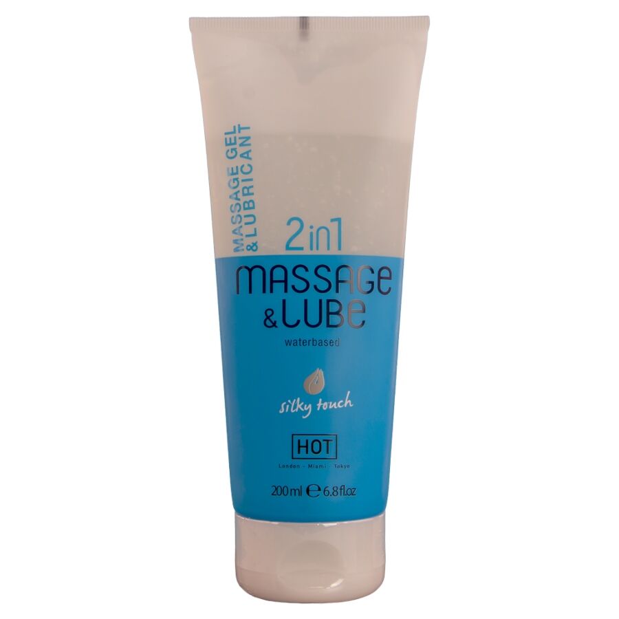 HOT - MASSAGE  GLIDE GEL 2IN1 SILKY TOUCH 200 ML