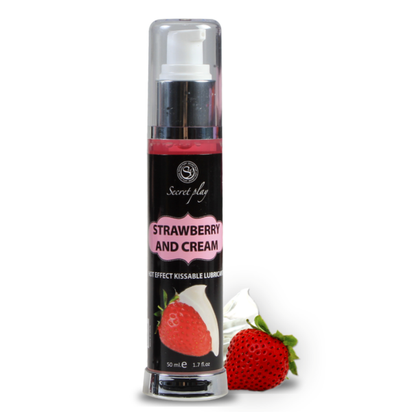 SECRETPLAY - LUBRICANT 2-1 HEAT EFFECT STRAWBERRY  CREAM 50 ML